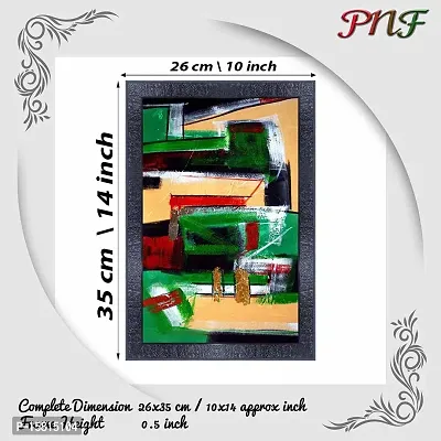 pnf modern abstract art Wood Photo Frames with Acrylic Sheet (Glass) (10 * 14inch,Multicolour,Synthetic) 6272-thumb2