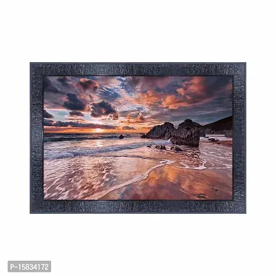 pnf Natural Landscape scenery art Wood Frames with Acrylic Sheet (Glass) 11206-(10 * 14inch,Multicolour,Synthetic)