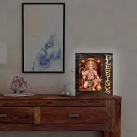 PnF Blessings Hand Crafted Wooden Table with Photo of Hanuman 20129-thumb1