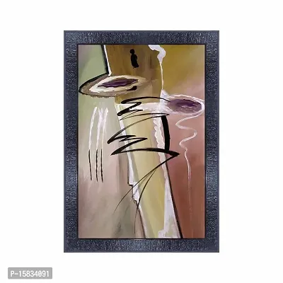 pnf modern abstract art Wood Photo Frames with Acrylic Sheet (Glass) (10 * 14inch,Multicolour,Synthetic) 2637