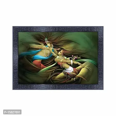 pnf Radha Krishna Wood Photo Frames with Acrylic Sheet (Glass) 17190-(10 * 14inch,Multicolour,Synthetic)-thumb0