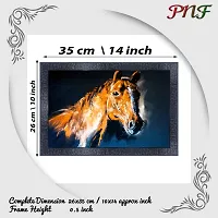 pnf Vastu Horse Frames Wood Photo Frames with Acrylic Sheet (Glass) 13332-(10 * 14inch,Multicolour,Synthetic)-thumb1