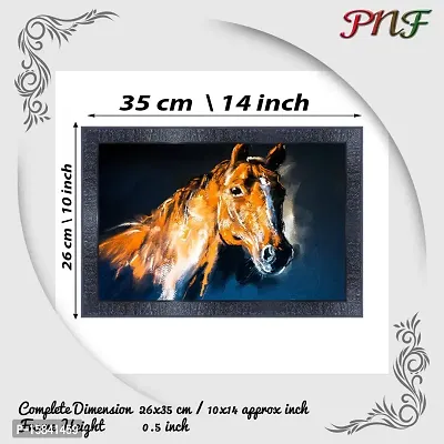 pnf Vastu Horse Frames Wood Photo Frames with Acrylic Sheet (Glass) 13332-(10 * 14inch,Multicolour,Synthetic)-thumb2