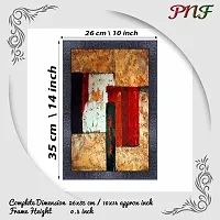 pnf modern abstract art Wood Photo Frames with Acrylic Sheet (Glass) (10 * 14inch,Multicolour,Synthetic) 2862-thumb1