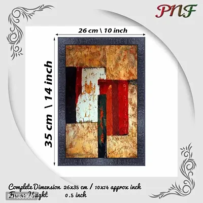 pnf modern abstract art Wood Photo Frames with Acrylic Sheet (Glass) (10 * 14inch,Multicolour,Synthetic) 2862-thumb2