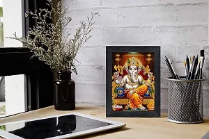 pnf Ganeshji Religious Wood Photo Frames with Acrylic Sheet (Glass) for Worship/Pooja(photoframe,Multicolour,6x8inch)-20126-thumb1