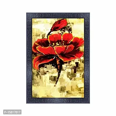 pnf Flower Wood Photo Frames with Acrylic Sheet (Glass) 12758-(10 * 14inch,Multicolour,Synthetic)
