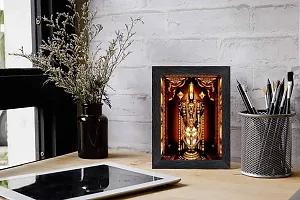 Tirupati Balaji - Lord Venkateswara Religious Wood Photo Frames(photoframe,Multicolour,8x6inch)-22581 ,Wall Mount-thumb1