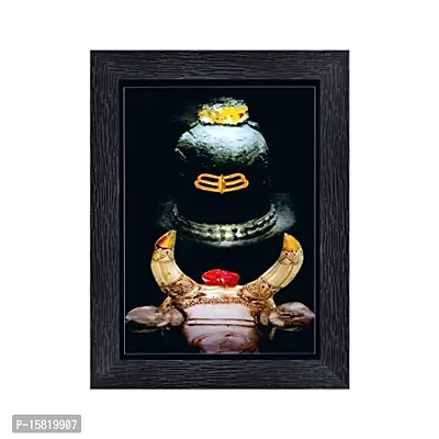 Ujjain's Shri Mahakaleshwar Temple shankar Religious Wood Photo Frames(photoframe,Multicolour,8x6inch)-22539-thumb0
