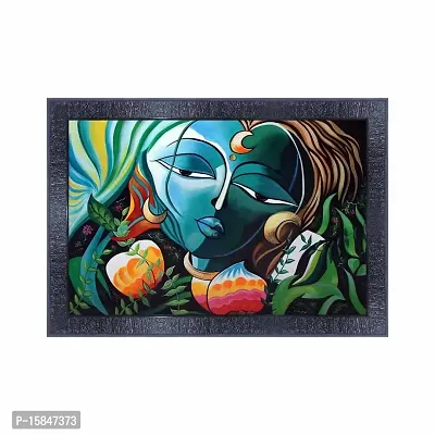 pnf Radha Krishna Wood Photo Frames with Acrylic Sheet (Glass) 3204-(10 * 14inch,Multicolour,Synthetic)