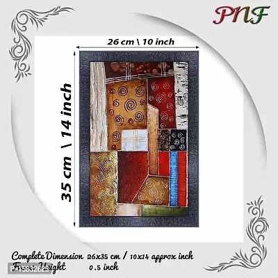 pnf modern abstract art Wood Photo Frames with Acrylic Sheet (Glass) (10 * 14inch,Multicolour,Synthetic) 8902-thumb2