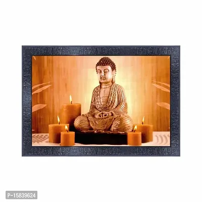 pnf Buddha Wood Photo Frames with Acrylic Sheet (Glass) 12741(10 * 14inch,Multicolour,Synthetic)