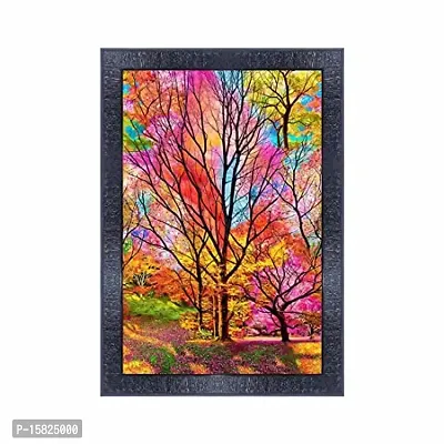 pnf Flower Wood Photo Frames with Acrylic Sheet (Glass) 25412-(10 * 14inch,Multicolour,Synthetic)