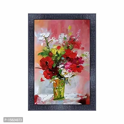 pnf Flower Wood Photo Frames with Acrylic Sheet (Glass) 9460-(10 * 14inch,Multicolour,Synthetic)