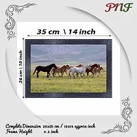 pnf Vastu Horse Frames Wood Photo Frames with Acrylic Sheet (Glass) 8336-(10 * 14inch,Multicolour,Synthetic)-thumb1