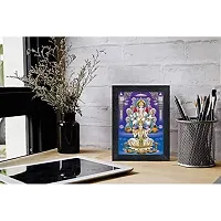 PnF Diwali Puja (laxmiji, Ganeshji,Saraswatiji) Religious Wood Photo Frames with Acrylic Sheet (Glass) for Worship/Pooja(photoframe,Multicolour,8x6inch) 20618-thumb1