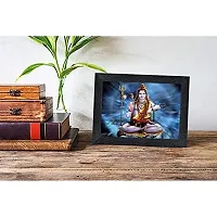 Shankar Bhole Nath Religious Wood Photo Frames with Acrylic Sheet (Glass) for Worship/Pooja(photoframe,Multicolour,8x6inch)-22533-thumb1