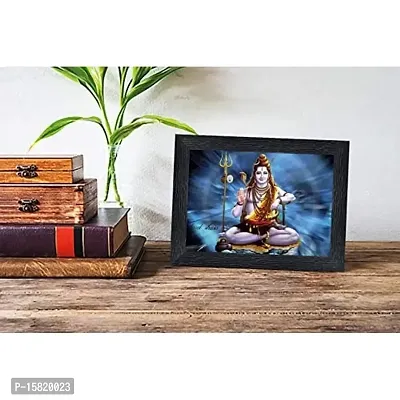Shankar Bhole Nath Religious Wood Photo Frames with Acrylic Sheet (Glass) for Worship/Pooja(photoframe,Multicolour,8x6inch)-22533-thumb2