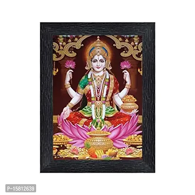 Generic PnF Diwali Puja (laxmiji, Ganeshji,Saraswatiji) Religious Wood Photo Frames with Acrylic Sheet (Glass) for Worship/Pooja(photoframe,Multicolour,8x6inch) 6435, Medium (PNF-6435-photoframe-5x7)