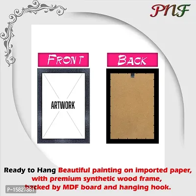pnf Hand Painted Landscape Scenery Wood Photo Frames with Acrylic Sheet (Glass) (10 * 14inch,Multicolour,Synthetic) 28160-thumb3
