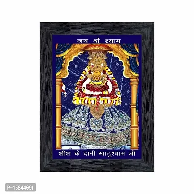 pnf Shree Khatu Shyam Religious Wood Photo Frames with Acrylic Sheet (Glass) for Worship/Pooja(photoframe,Multicolour,6x8inch)-20842-thumb0