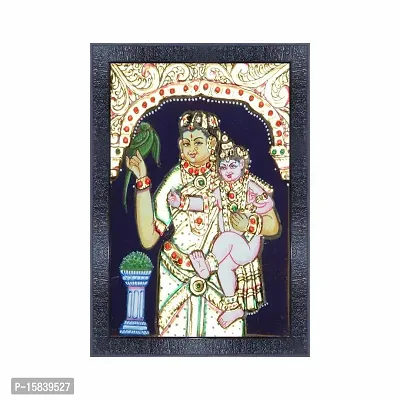 pnf Classical Tanjore art Wood Photo Frames with Acrylic Sheet (Glass) 21051(10 * 14inch,Multicolour,Synthetic)
