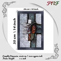 pnf modern abstract art Wood Photo Frames with Acrylic Sheet (Glass) (10 * 14inch,Multicolour,Synthetic) 2654-thumb1