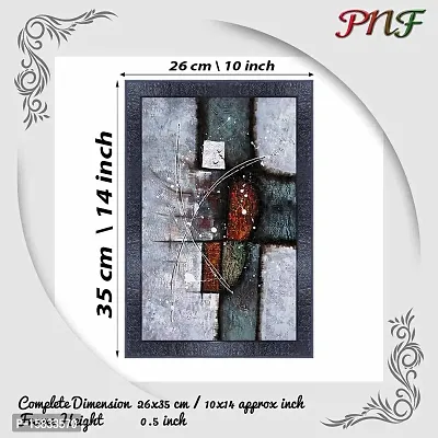 pnf modern abstract art Wood Photo Frames with Acrylic Sheet (Glass) (10 * 14inch,Multicolour,Synthetic) 2654-thumb2