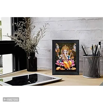 PnF Ganeshji Religious Wood Photo Frames with Acrylic Sheet (Glass) for Worship/Pooja(photoframe,Multicolour,8x6inch)-20136-thumb2