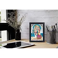 PnF Radha kishna Religious Wood Photo Frames with Acrylic Sheet (Glass) for Worship/Pooja(photoframe,Multicolour,8x6inch)-20694-thumb1