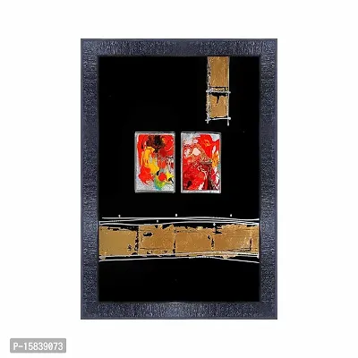 pnf modern abstract art Wood Photo Frames with Acrylic Sheet (Glass) (10 * 14inch,Multicolour,Synthetic) 6862