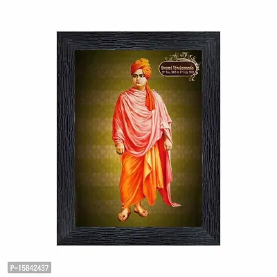 pnf Swami Vivekananda Wood Photo Frames with Acrylic Sheet (Glass)(photoframe,Multicolour,6x8inch)-19732