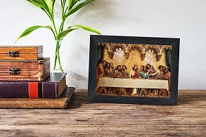 pnf Lord Jesus Religious Wood Photo Frames with Acrylic Sheet (Glass) for Worship/Pooja(photoframe,Multicolour,6x8inch)-15708-thumb1