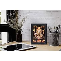 PnF Ganeshji Religious Wood Photo Frames with Acrylic Sheet (Glass) for Worship/Pooja(photoframe,Multicolour,8x6inch)-20017-thumb1