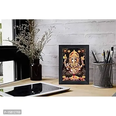 PnF Ganeshji Religious Wood Photo Frames with Acrylic Sheet (Glass) for Worship/Pooja(photoframe,Multicolour,8x6inch)-20017-thumb2