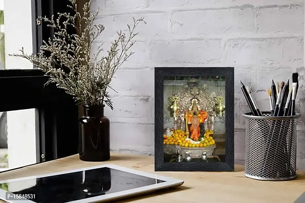 pnf God Vithoba Religious Wood Photo Frames with Acrylic Sheet (Glass) for Worship/Pooja(photoframe,Multicolour,6x8inch)-20457-thumb2