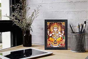 pnf Ganeshji Religious Wood Photo Frames with Acrylic Sheet (Glass) for Worship/Pooja(photoframe,Multicolour,6x8inch)-4878-thumb1