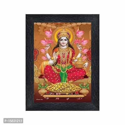 pnf Diwali Puja (laxmiji, Ganeshji,Saraswatiji) Religious Wood Photo Frames with Acrylic Sheet (Glass) for Worship/Pooja(photoframe,Multicolour,6x8inch) 22526