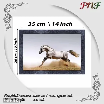 pnf Vastu Horse Frames Wood Photo Frames with Acrylic Sheet (Glass) 7877-(10 * 14inch,Multicolour,Synthetic)-thumb2