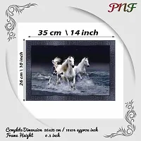 pnf Vastu Horse Frames Wood Photo Frames with Acrylic Sheet (Glass) 8550-(10 * 14inch,Multicolour,Synthetic)-thumb1