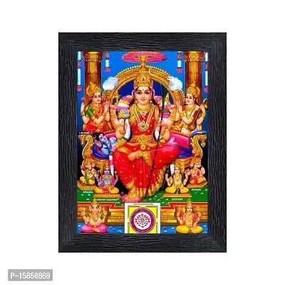 pnf Lalita Tripura Sundari Maa Religious Wood Photo Frames with Acrylic Sheet (Glass) for Worship/Pooja(photoframe,Multicolour,6x8inch)-22377