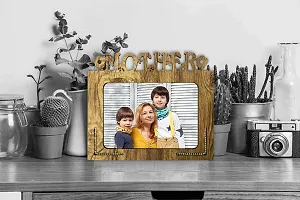 Xpression Decor Mother Table Top Photo Frames Perfect for Office Table Decorations(5x7inch,brown,wood) (mother 1)-thumb1