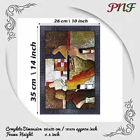 pnf modern abstract art Wood Photo Frames with Acrylic Sheet (Glass) (10 * 14inch,Multicolour,Synthetic) 14515-thumb1