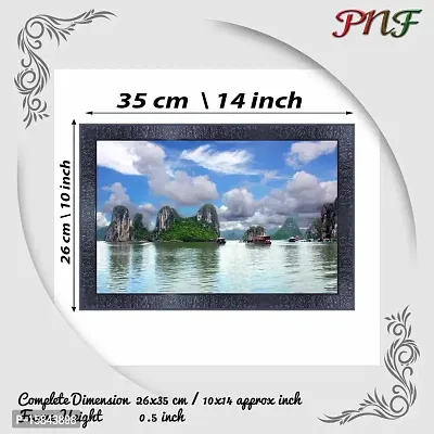 pnf Natural Landscape scenery art Wood Frames with Acrylic Sheet (Glass) 8356-(10 * 14inch,Multicolour,Synthetic)-thumb2