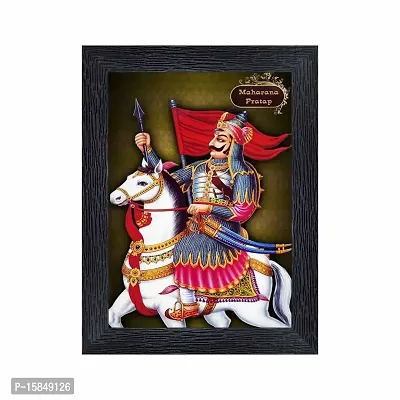 pnf Maharana Pratap Wood Photo Frames with Acrylic Sheet (Glass)(photoframe,Multicolour,6x8inch)-9630-thumb0