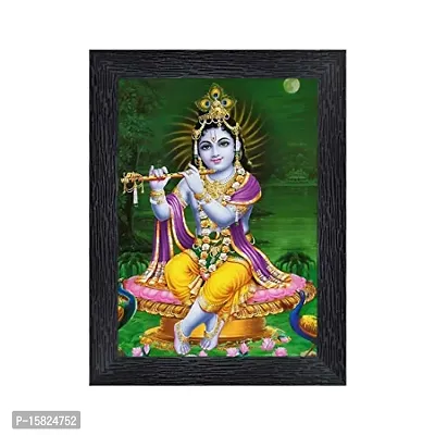 PnF Bal Krishna (Baby) Religious Wood Photo Frames with Acrylic Sheet (Glass) for Worship/Pooja(photoframe,Multicolour,8x6inch)-20361-, (PNF-20361-photoframe-5x7)