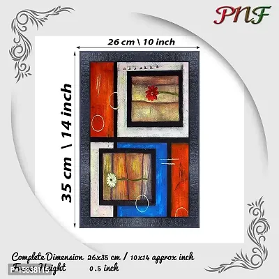 pnf modern abstract art Wood Photo Frames with Acrylic Sheet (Glass) (10 * 14inch,Multicolour,Synthetic) 2382-thumb2