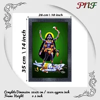 pnf Kali mata ji Religious Wood Photo Frames with Acrylic Sheet (Glass) for Worship/Pooja 20884(10 * 14inch,Multicolour,Synthetic)-thumb1