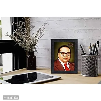 Dr. B. R. Ambedkar Wood Photo Frames with Acrylic Sheet (Glass)(photoframe,Multicolour,8x6inch)-9369 ,Wall Mount-thumb2