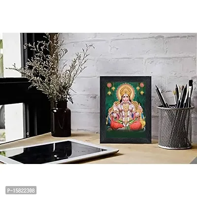 PnF Hanuman Religious Wood Photo Frames with Acrylic Sheet (Glass) for Worship/Pooja(photoframe,Multicolour,8x6inch)-20392-thumb2